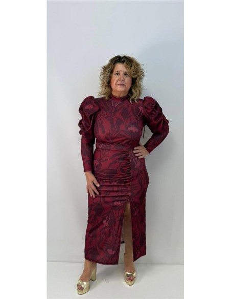 VESTIDO DIANA BURDEOS