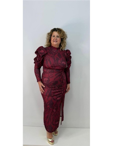 VESTIDO DIANA BURDEOS