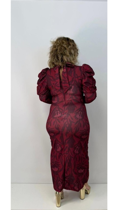 VESTIDO DIANA BURDEOS