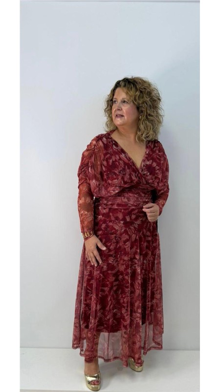 VESTIDO AZUCENA ROJO 2