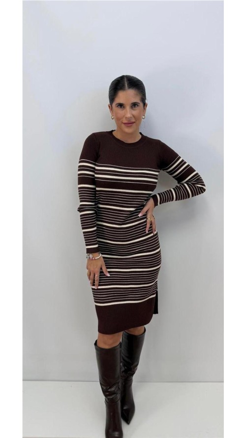 VESTIDO OPORTO MARRON