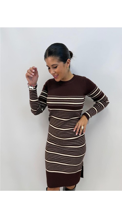 VESTIDO OPORTO MARRON