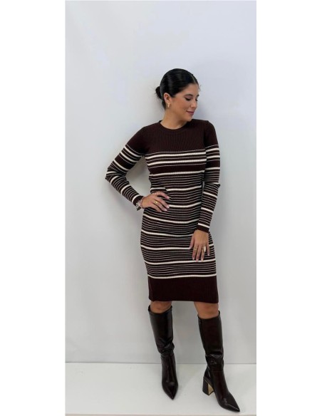 VESTIDO OPORTO MARRON