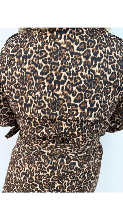 CHAQUETA PRINT MARRON CHAQUETA PRINT MARRON