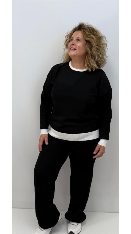 CONJUNTO BICOLOR NEGRO CONJUNTO BICOLOR NEGRO