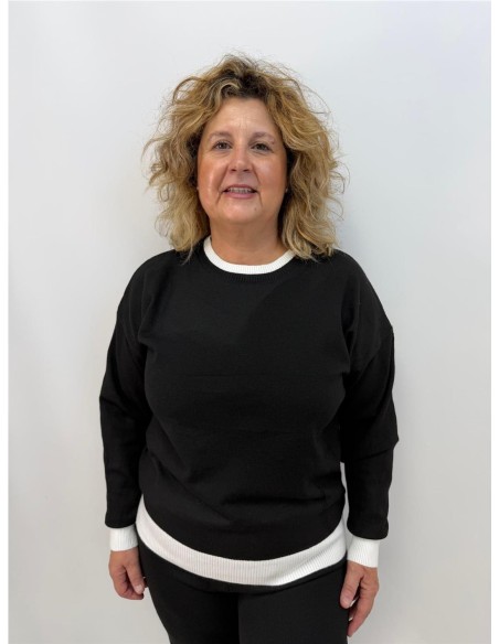 CONJUNTO BICOLOR NEGRO