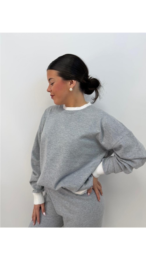 CONJUNTO BICOLOR GRIS CONJUNTO BICOLOR GRIS