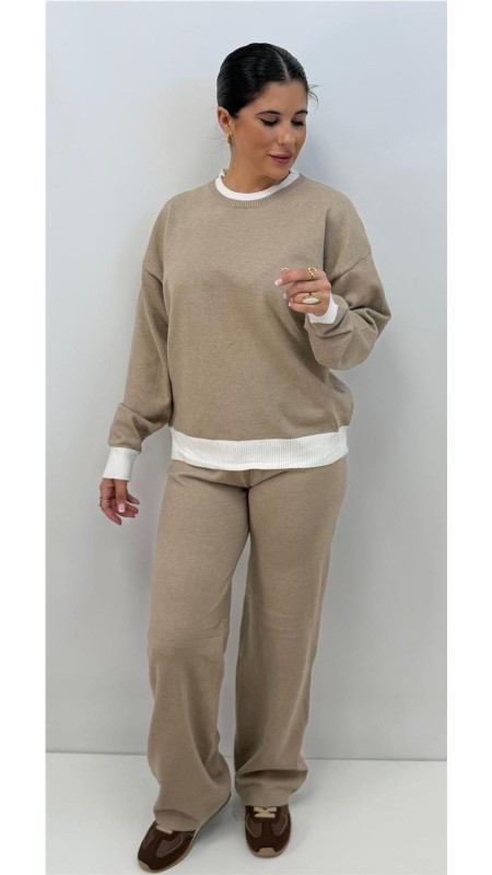 CONJUNTO BICOLOR TAUPE 2