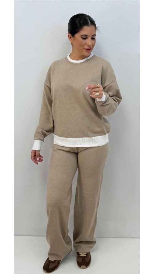 CONJUNTO BICOLOR TAUPE CONJUNTO BICOLOR TAUPE