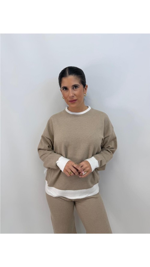 CONJUNTO BICOLOR TAUPE CONJUNTO BICOLOR TAUPE