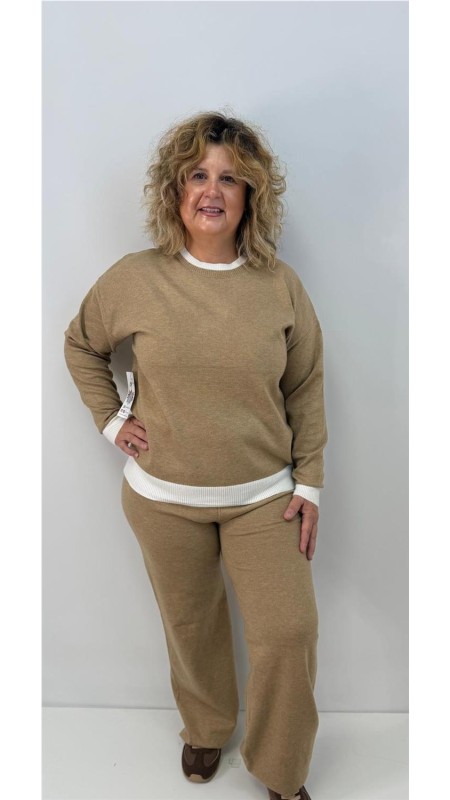 CONJUNTO BICOLOR CAMEL