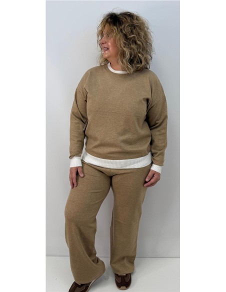 CONJUNTO BICOLOR CAMEL