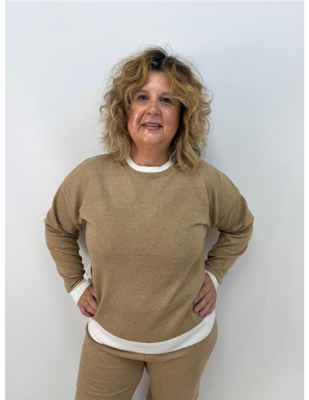 CONJUNTO BICOLOR CAMEL