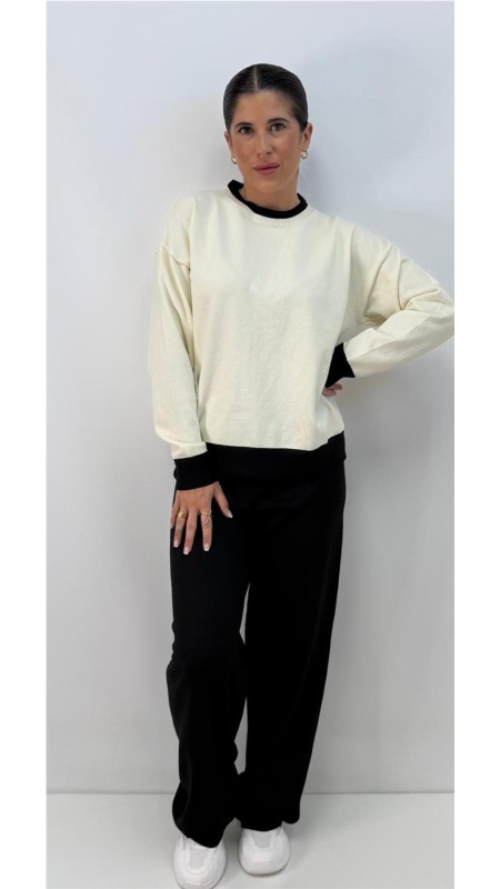 CONJUNTO BICOLOR BLANCO 2