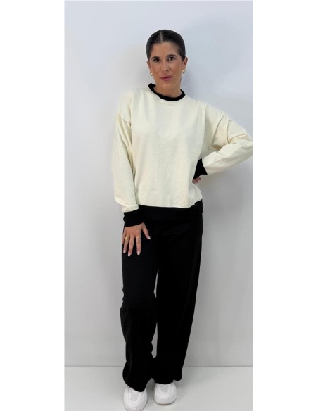 CONJUNTO BICOLOR BLANCO