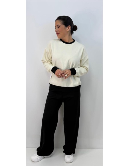 CONJUNTO BICOLOR BLANCO