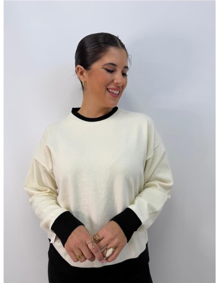 CONJUNTO BICOLOR BLANCO