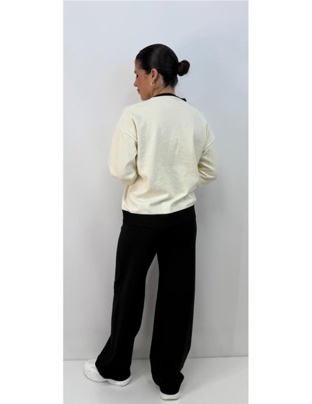 CONJUNTO BICOLOR BLANCO