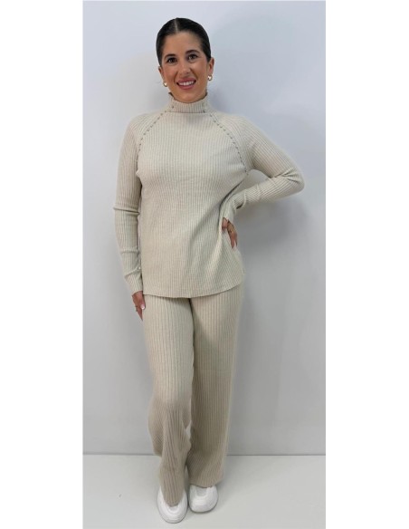 CONJUNTO TACHAS BEIG