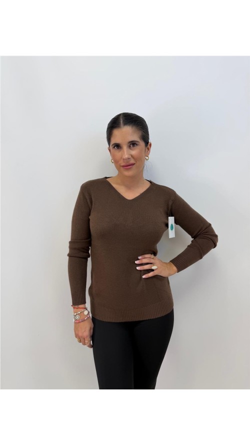 JERSEY NIZA MARRON JERSEY NIZA MARRON