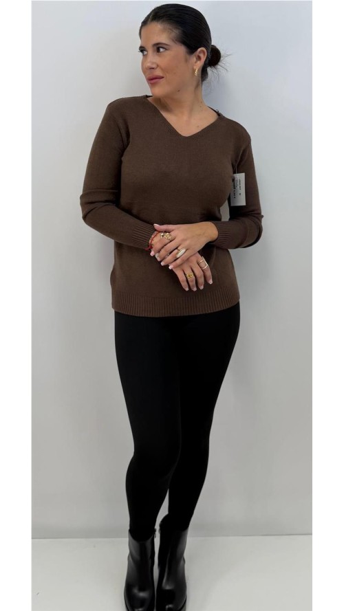 JERSEY NIZA MARRON JERSEY NIZA MARRON