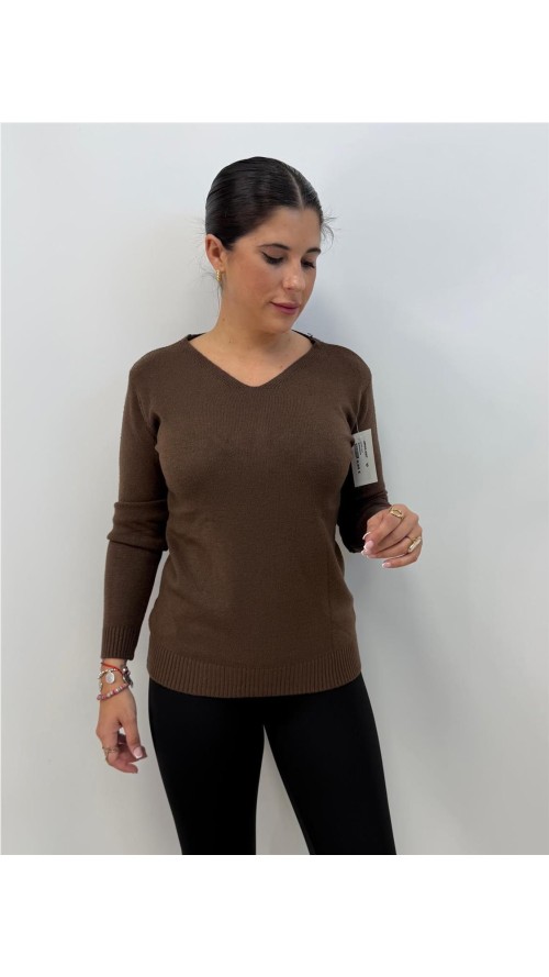 JERSEY NIZA MARRON JERSEY NIZA MARRON