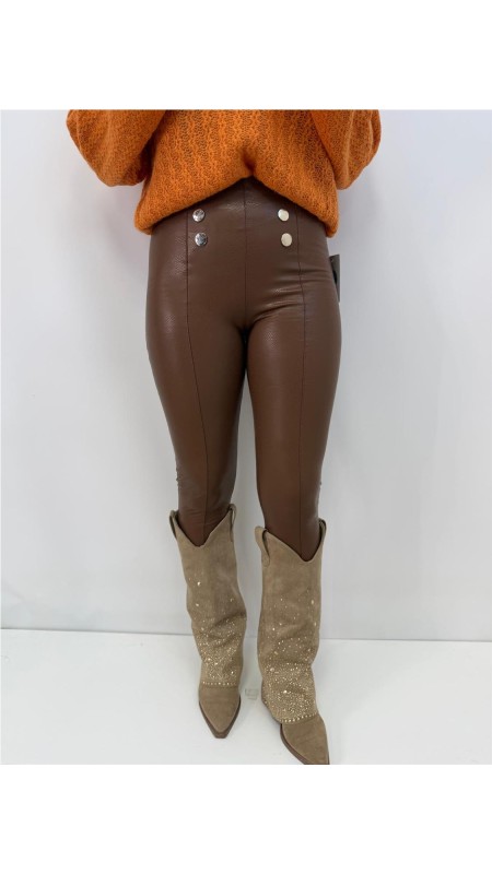 LEGGINS MARINA MARRON