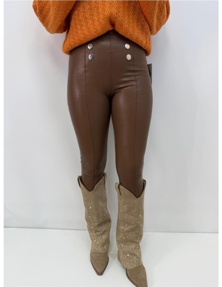 LEGGINS MARINA MARRON