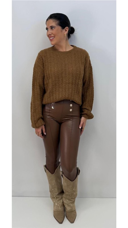 LEGGINS MARINA MARRON 2