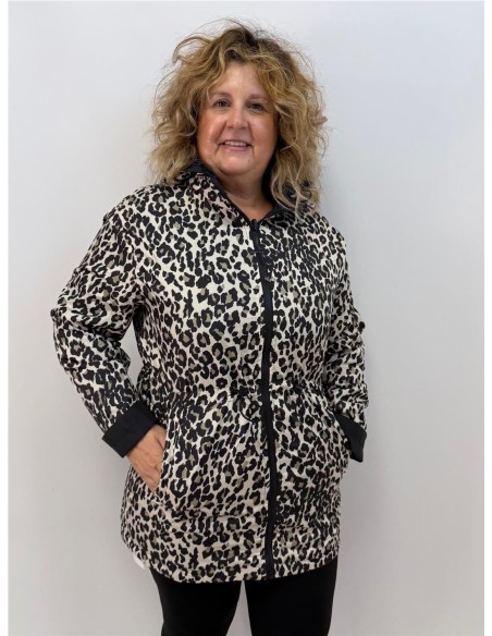 CHAQUETA REVERSIBLE PRINT NEGRO