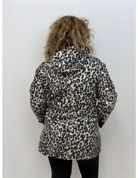 CHAQUETA REVERSIBLE PRINT NEGRO