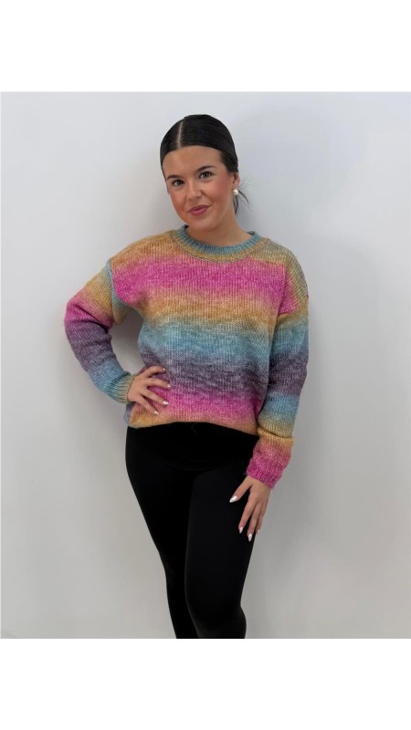 JERSEY ARCO IRIS FUXIA