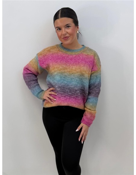 JERSEY ARCO IRIS FUXIA