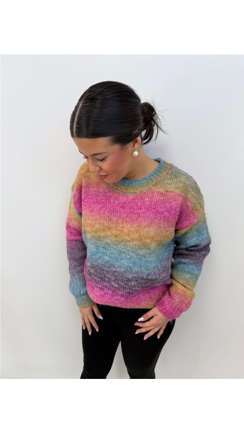 JERSEY ARCO IRIS FUXIA JERSEY ARCO IRIS FUXIA