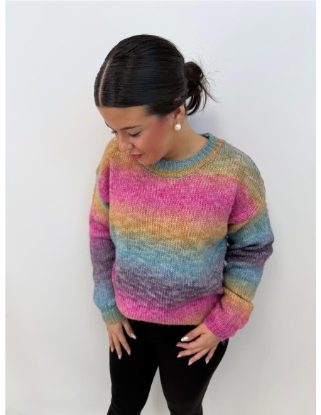 JERSEY ARCO IRIS FUXIA