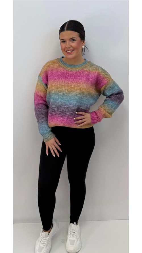 JERSEY ARCO IRIS FUXIA JERSEY ARCO IRIS FUXIA