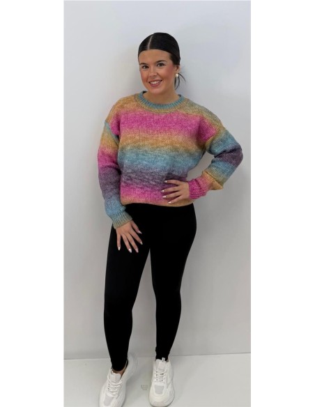 JERSEY ARCO IRIS FUXIA