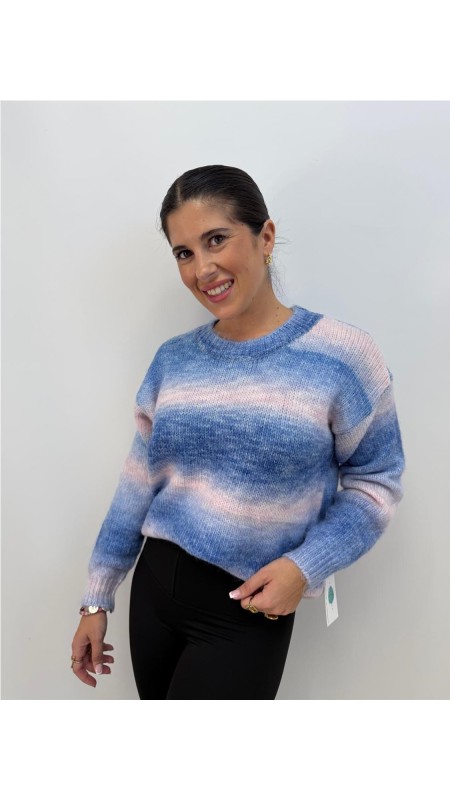 JERSEY ARCO IRIS AZUL