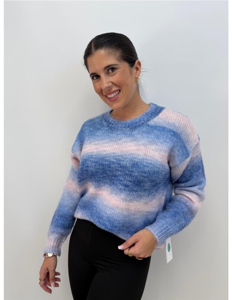 JERSEY ARCO IRIS AZUL