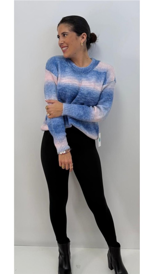 JERSEY ARCO IRIS AZUL