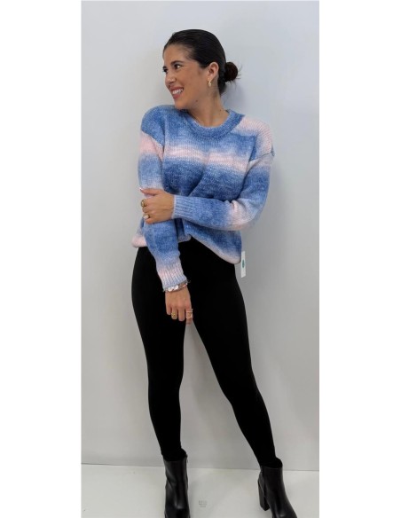 JERSEY ARCO IRIS AZUL