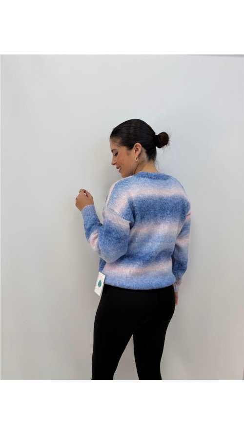 JERSEY ARCO IRIS AZUL