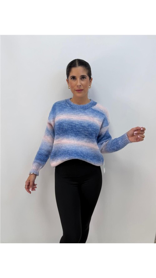 JERSEY ARCO IRIS AZUL