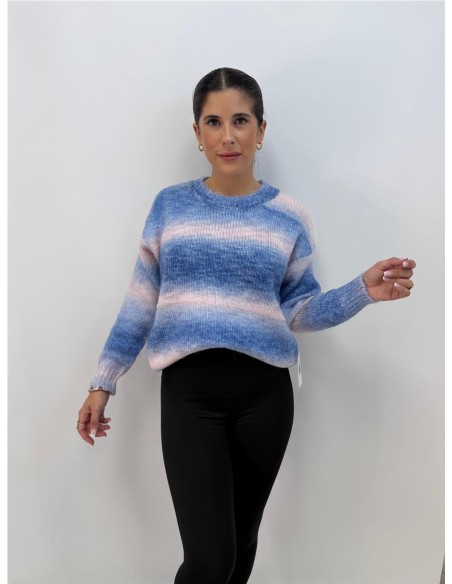 JERSEY ARCO IRIS AZUL