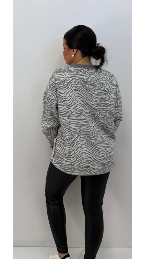 JERSEY CEBRA GRIS JERSEY CEBRA GRIS