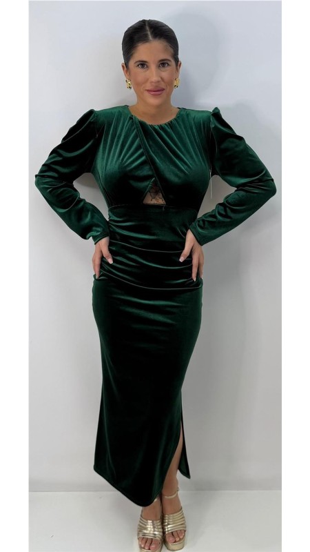 VESTIDO HERMION VERDE 2