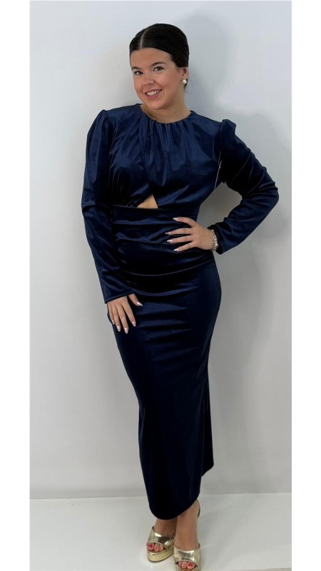 VESTIDO HERMION MARINO 2