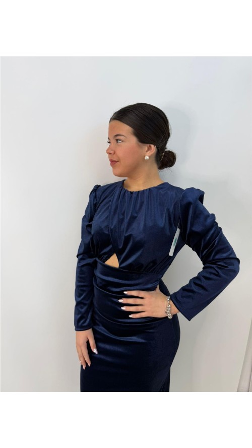 VESTIDO HERMION MARINO VESTIDO HERMION MARINO