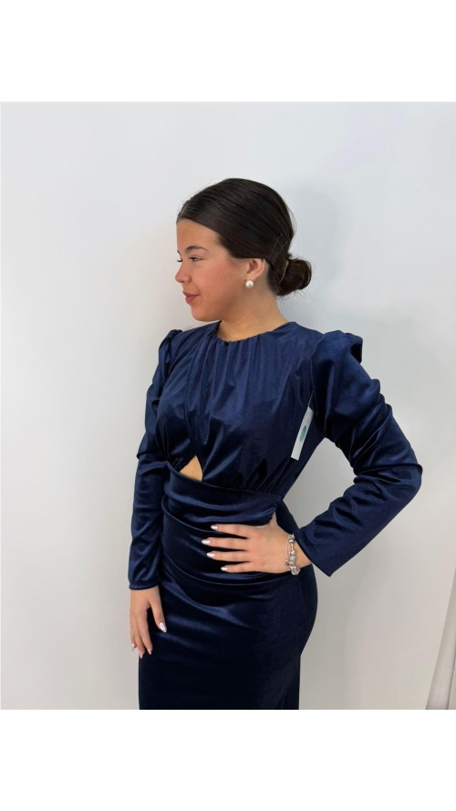 VESTIDO HERMION MARINO VESTIDO HERMION MARINO