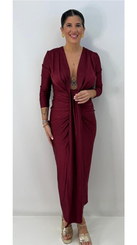 VESTIDO ANGELICA BURDEOS